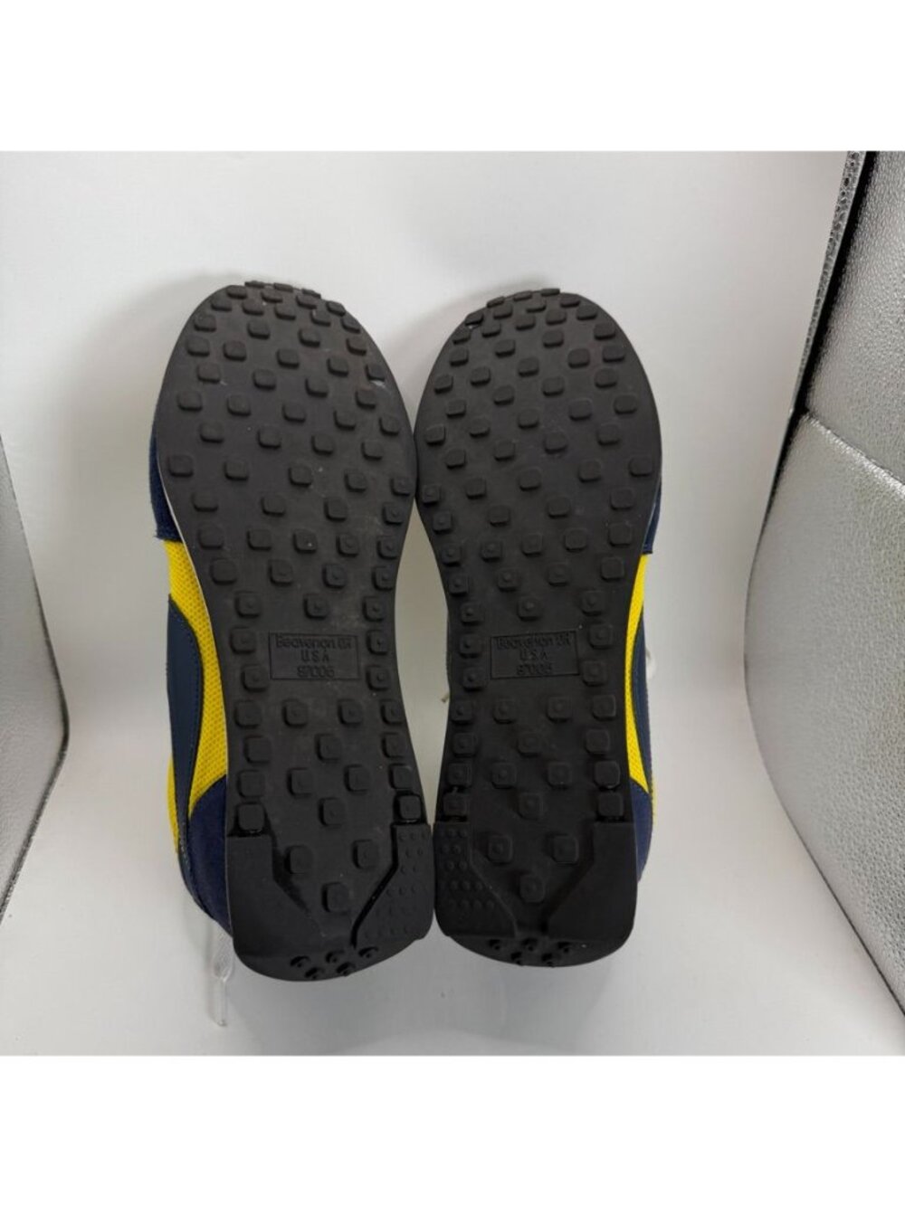 Nike Daybreak Retro Shoes Yellow & Navy US 10.5 Mesh & Suede Mens Sneakers - Picture 8 of 9